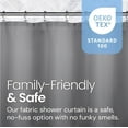 thumbnail image 3 of Bathroom Shower Curtain Liner - Waterproof Plastic Curtain..., 3 of 12