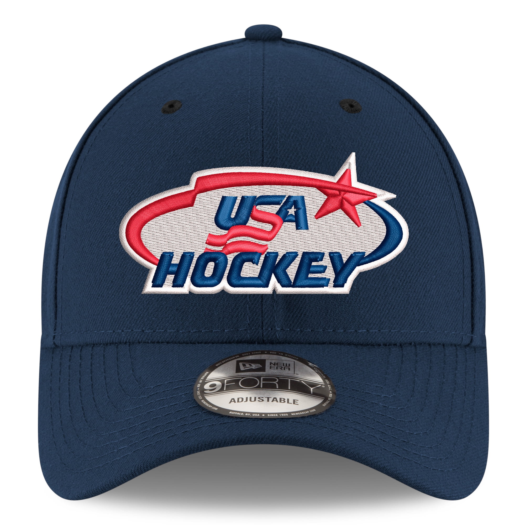 Men's New Era Navy US Hockey 9FORTY Adjustable Hat