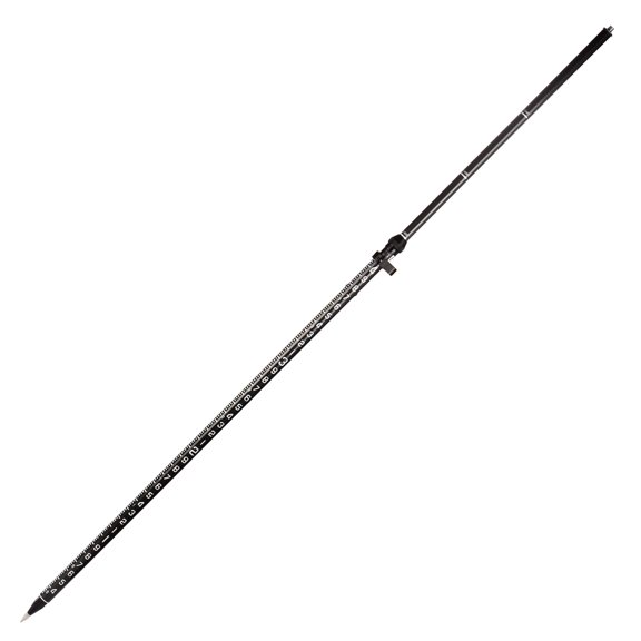 AdirPro 3-Position Snap-Lock Rover Rod – Carbon Fiber GPS Pole – 1 Piece Design with Outer GT Graduations for Land Surveying & Engineering - RTK GPS/GNSS Accessory