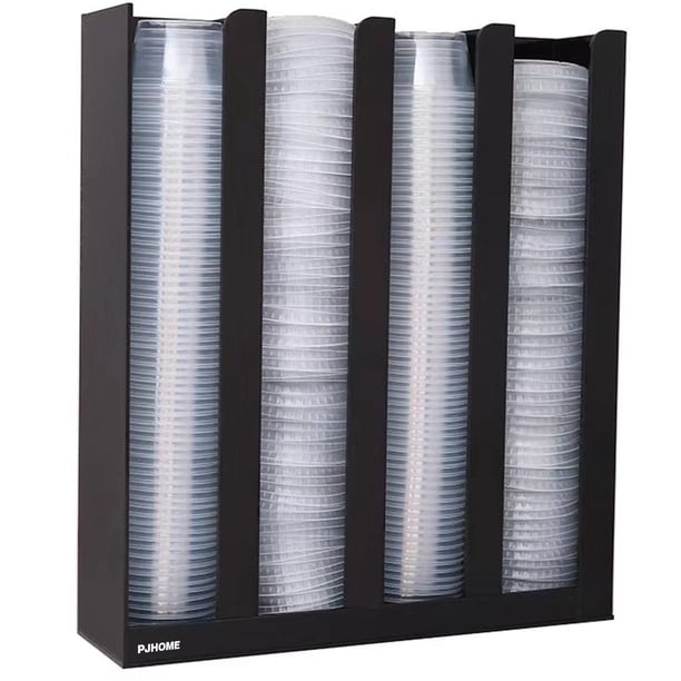 Organizador PJHOME con tapa para tazas de salsa Portion, 4 compartimentos