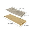 thumbnail image 5 of Decorative Tray with Hammered Diamond Pattern, Set of 2, Multicolor- Saltoro Sherpi, 5 of 5