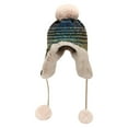 thumbnail image 2 of Chapeau Automne Hiver Noir Rouge Kaki Marron en Polyester Coton, 2 of 4