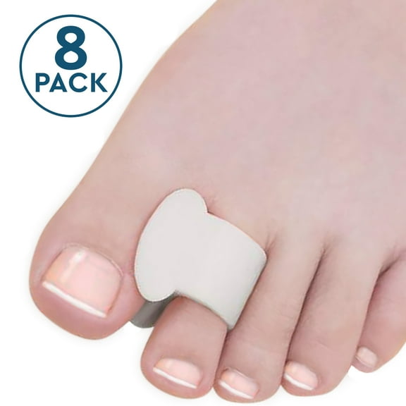 Toe Separators for Bunion Relief - Toe Spacers, Hammer Toe Straightener, Correct Toes - 8 Pack
