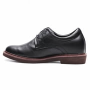 CMR CHAMARIPA Dress Elevator Shoes - Black Tall Men Shoes - High Heel Dress Shoes For Men 7 CM / 2.76 Inches