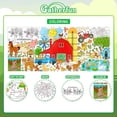 thumbnail image 3 of Farm Animal Party Giant Coloring Poster - 31.5X 72 Inches - Versatile Classroom Wall Décor & Birthday Activity - Farm Poster or Table Cover for School Parties and Special Events, 3 of 5