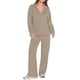 thumbnail image 2 of Conjuntos de Dos Piezas para Mujer, Moda de Otoño 2025, Pantalones Anchos, Conjunto de Estar por Casa, para Viajes y Vacaciones. Caqui Oscuro XL, 2 of 9