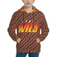 thumbnail image 4 of Ben Azelart Stay Wild Kids' Hoodie 3d Print Sweatshirt Soft Pullover Hooded With Big Pockets For Boys Or Girls Small, 4 of 8