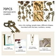 thumbnail image 3 of Set of 70 Antique Vintage Old Look Bronze Skeleton Keys Fancy Heart Bow Pendant, 3 of 3