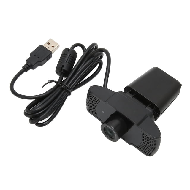 PC Camera, Plgu and Play CMOS Imaging Sensor Dual Microphone USB Webcam for Laptop