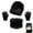 Black, variant on Monebena 3Pcs Kids Winter Beanie Hat Scarf Gloves Set for 5-12 Years Old Boys Girls, Beanie Scarf Gloves Set M01