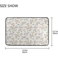 thumbnail image 2 of Coolnut Boho Flowers Doormats Bathroom Floor Mat Lightweight Non-Slip Area Rugs Entrance Front Door Rug for Outdoor Garden Kitchen Bedroom 23.6" x 15.7" Home Decor, 2 of 7