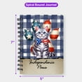 thumbnail image 5 of Patriotic American Shorthair 4th of July Independence Paws Spiral Bound Journal Cat Lover Kitten Owner Gifts 5x7in Spiral Notebook - 02010, 5 of 5