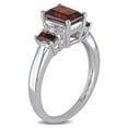 thumbnail image 3 of Everly Women's Garnet 10k White Gold Ring, 3 of 6