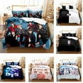 thumbnail image 2 of HEFEI,Twenty Two# Bts Youth League Men's League Export Plus Print Student Dormitory Three Piece Sheet Bedding, 2 of 2