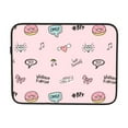 thumbnail image 7 of Cute Girly Cartoon Drawing Elements Pink 15 inch Portable Laptop Sleeve Compatible with MacBook Air Notebook Computer Case for Men Women College School Students, 7 of 7