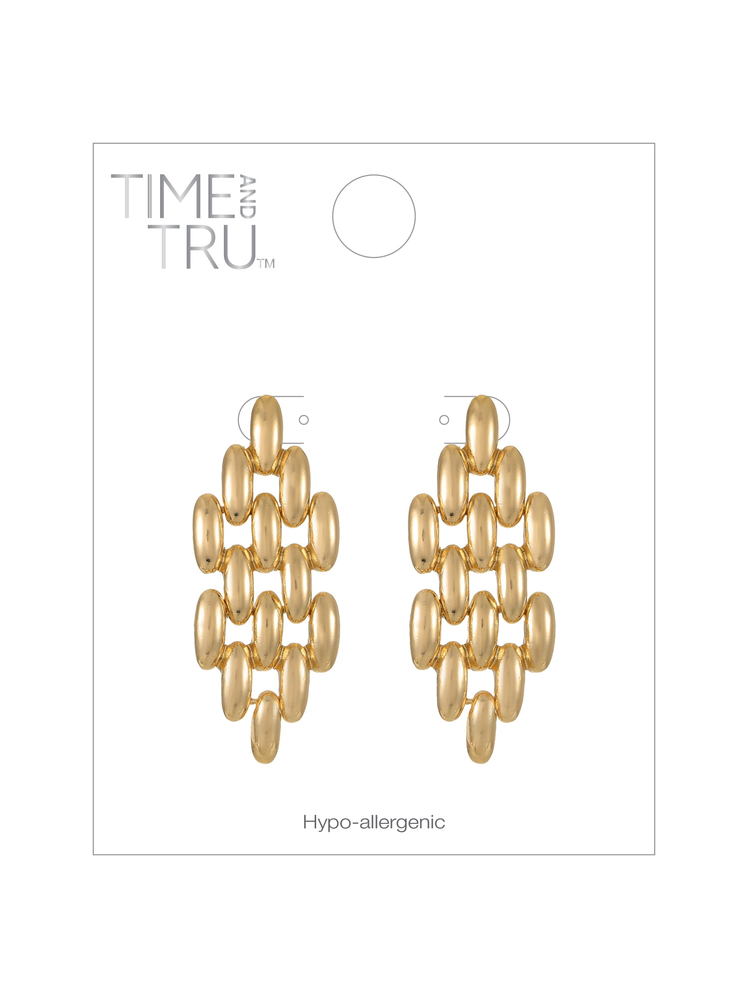 Time and Tru Goldtone Drop Earrings, 1 Pair