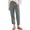 Grey, variant on MEICHEN Women's Stretch High Waisted Straight Wide Leg Pants Cotton Loose Casual Pants with Pockets
