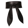 thumbnail image 4 of yuksok Women's Wide Belt Cinch Elegant Self Tie Around Belt for Sweater Coat Blouse Black, 4 of 9