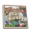 thumbnail image 1 of Lantern Press Ceramic Coaster Set, Baltimore, Maryland, Inner Harbor Scenes, Cork Back, Absorbent, Unique Art, 1 of 3