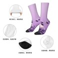thumbnail image 5 of Honeii Lavender Roses Arrangement Print Adult Socks,Crew Socks,Casual Calf Socks,Daily Wear Socks for Men & Women, Perfect for Sports, Casual and Everyday Use, 5 of 6
