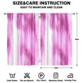 thumbnail image 2 of Watercolor Pink Oil Painting Curtains-blackout Curtains Bedroom Decor Living Room Darkening Grommet Window Drapes 2 Panels Set 52"x 84", 2 of 2