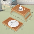 thumbnail image 4 of Bandeja y mesa Artmeer con patas plegables de bambú para desayuno, 4 of 7