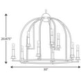 thumbnail image 3 of P400187-031-Progress Lighting-Seneca - Chandeliers Light - 9 Light in Farmhouse style - 30 Inches wide by 20.88 Inches high-Black Finish, 3 of 7