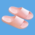 thumbnail image 6 of Pink Ladies Soft Sole Slippers Women'S Indoor Solid Color Thick Bottom Slip-On Home Comfort Shoes Non-Slip, 6 of 9