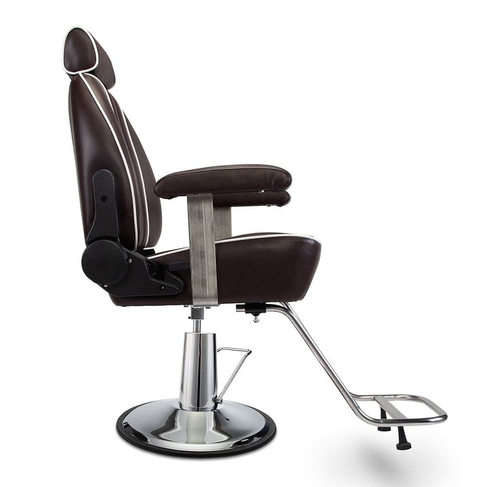 Kepooman Artist Barber Chair, Salon Chair with Headrest Hair Stylist Tattoo Chair Shampoo Salon Equipment, Brown Kepooman Artist Barber Chair, Salon Chair with Headrest Hair Stylist Tattoo Chair Shampoo Salon Equipment, Brown