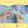 thumbnail image 4 of DIYCT Crochet Kit for Beginners - Beginner Crochet Kit for Adults Kids Gift - Complete Crochet Kits with Step by Step Video Tutorials, Easy Learn to Crochet Stuffed Animals Knitting Kit(Penguin), 4 of 7