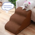 thumbnail image 3 of Rampa para perros aodisman de 3 escalones antideslizante, marrón, 40 cm, 3 of 6