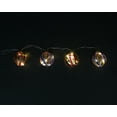 thumbnail image 2 of 4ct Pink and Red LED Lighted Swirl Glass Christmas Ball Ornaments 3.25" (82mm), 2 of 3