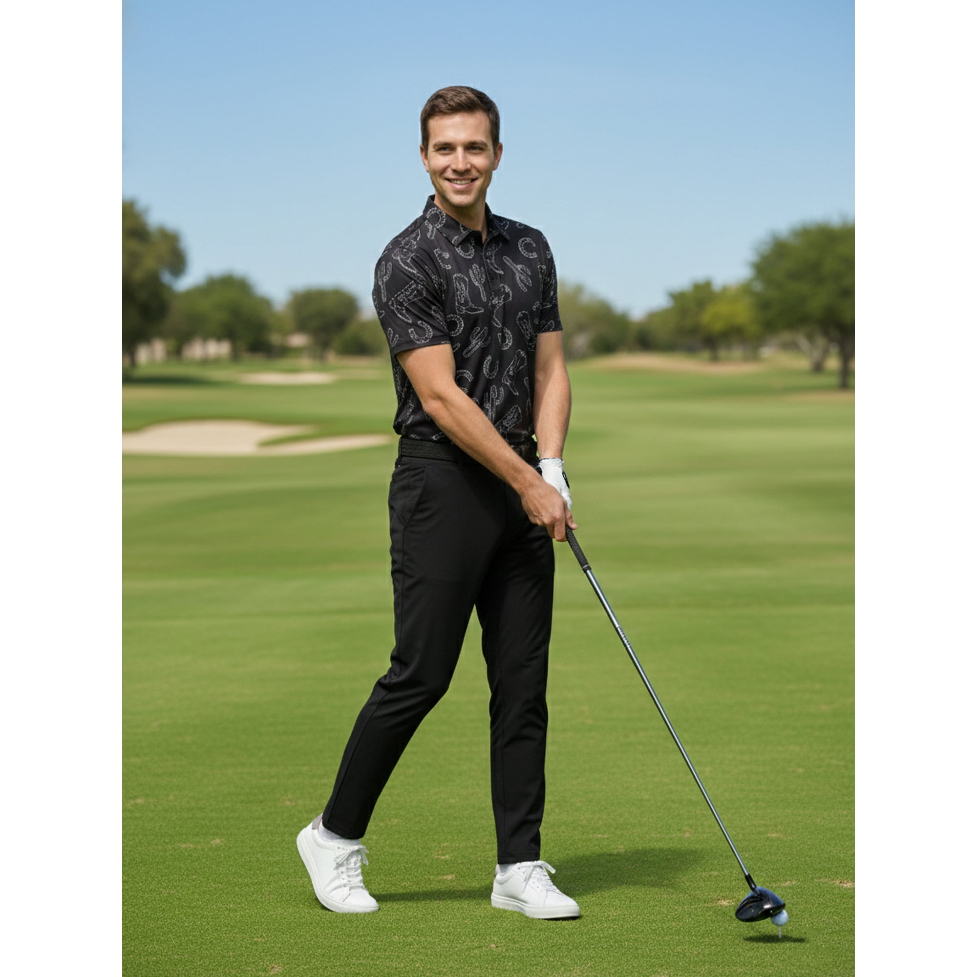 Birdie Bound Men' s & Big and Tall Golf Polo Shirts, Sizes XS-4XLT