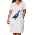 thumbnail image 3 of Vestido holgado con bolsillos de Street Pigeon, conjuntos de playa para mujer, vestidos de mujer, bonitos vestidos de fiesta elegantes para mujer 2025, 3 of 7