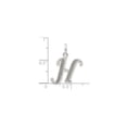 thumbnail image 2 of Sterling Silver Polished Glitter Enamel Letter H Initial Charm, 2 of 4