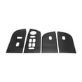 thumbnail image 1 of Cubierta del panel del interruptor de elevación de la ventana Unique Bargains para Ford F150 2004 2008 Delante y Detrás Etiqueta del botón de control de la ventana del automóvil Fibra de carbono negra, 1 of 6