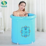Heavy Duty Foldable Bathtub Bath tub (Blue, Adult Size )