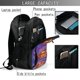 thumbnail image 4 of Balery Peace And Love Mochila con carga USB para hombre y mujer - Mochila impermeable y antirrobo para laptop con puerto USB para viajes, trabajo, 4 of 7