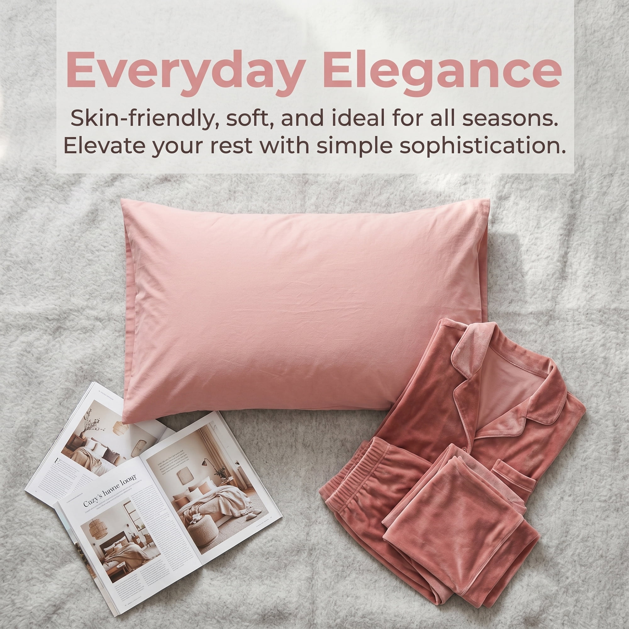 Unique Bargains Thin Polyester Single-Layer Envelope-Style Pillow Protector Bean