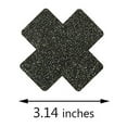thumbnail image 2 of Glitters Pasties Nipple Covers,Multi Design Nipple Stickers Disposable,Waterproof (Black), 2 of 3