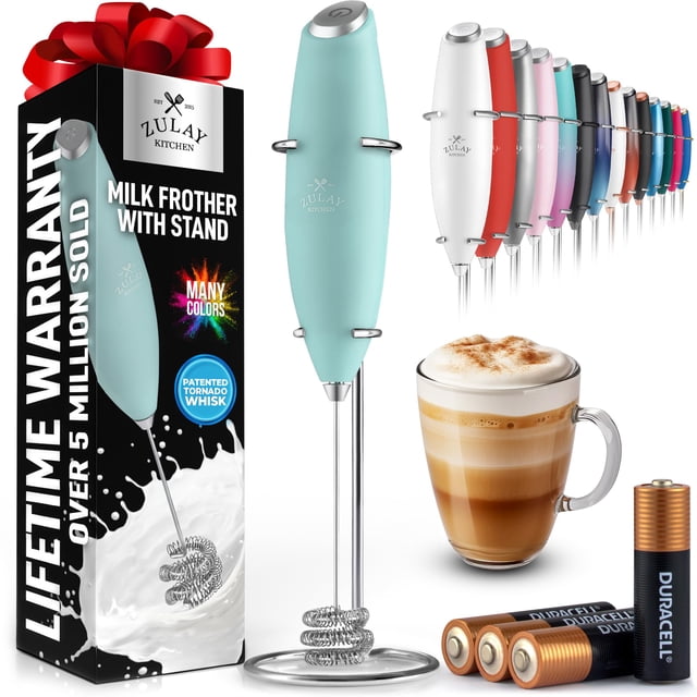 Batidor Milk Frother Zulay Kitchen Tornado con pilas