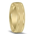 thumbnail image 2 of SZUL Men's 6mm Wedding Band with High Polished Finish and Grooves in 10K Yellow Gold, 2 of 4