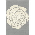 thumbnail image 2 of SAFAVIEH Cambridge Permelia Geometric Wool Area Rug, Dark Gray/Ivory, 2' x 3', 2 of 7
