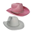thumbnail image 1 of Sombrero de vaquero brillante Sunnimix con Purpurina 2 uds para carnaval, 1 of 8
