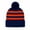 Solid Navy / Orange, variant on COUVER Unisex Knit Beanie Hat, No Pom-Pom, Maroon and Gold, 1 Pack