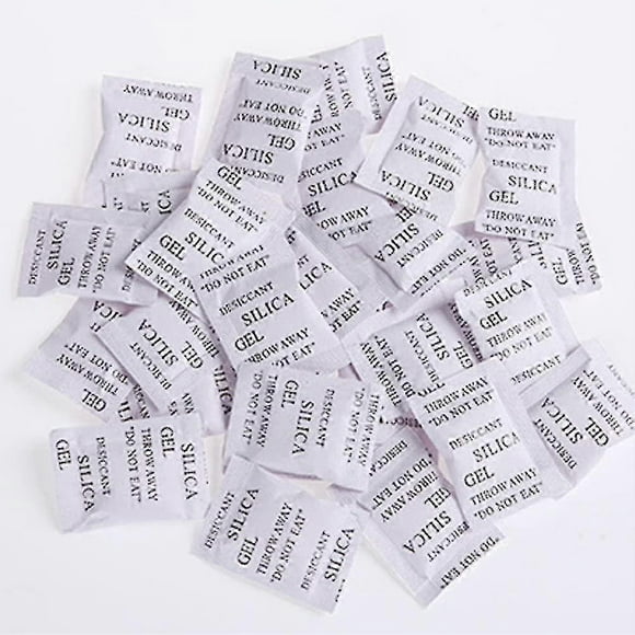 Desiccant Bags, 200 Pack X 1G Silica Gel Sachet Packet Moisture Damp Absorber Dehumidifier Mildew Odors _2G