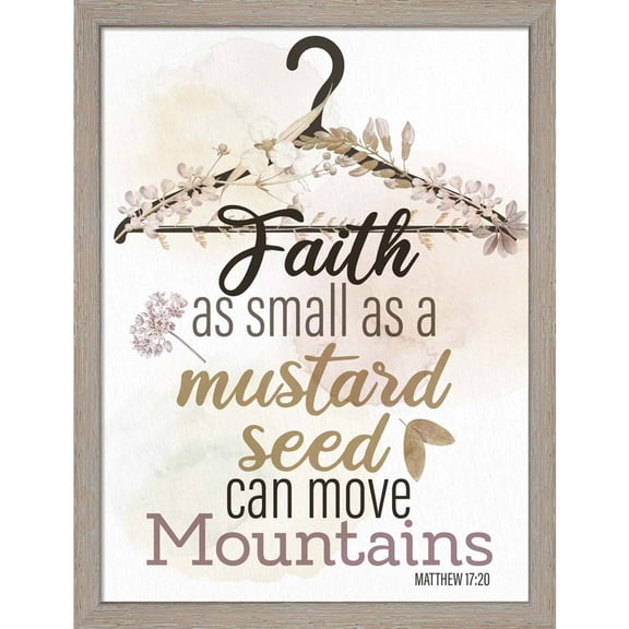 Great Art Now Faith as Small by Kimberly Allen, Framed Wall Art, 13W x 17H