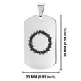 thumbnail image 2 of Stainless Steel Religious Crown of Thorns Dog Tag Pendant Necklace, 2 of 3
