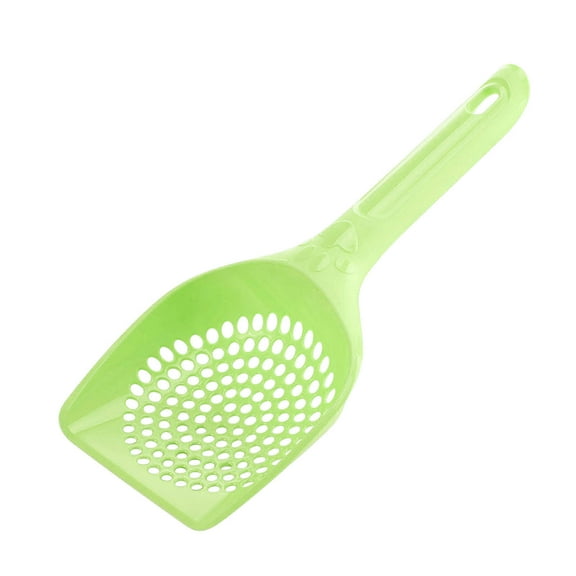 HonestMatter Cat Litter Scoop Litter Box Scoop Non Stick Deep Scoop Plastic Cat Litter Shovel for Easy Daily Cleaning Strong Handle Green Small Holes 1 Pack