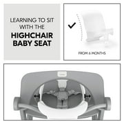 hauck Alpha+ Adjustable Wooden High Chair Set, Gray